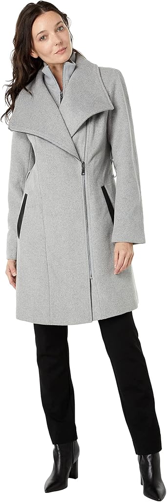 zip wool coat