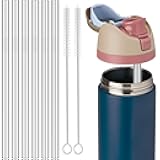 MIMORE Metal Straw for Owala 24 oz 32 oz - 6 PCS Satinless Steel Straws Compatible with Owala Straw Replacement - Resuable & Dishwasher Safe