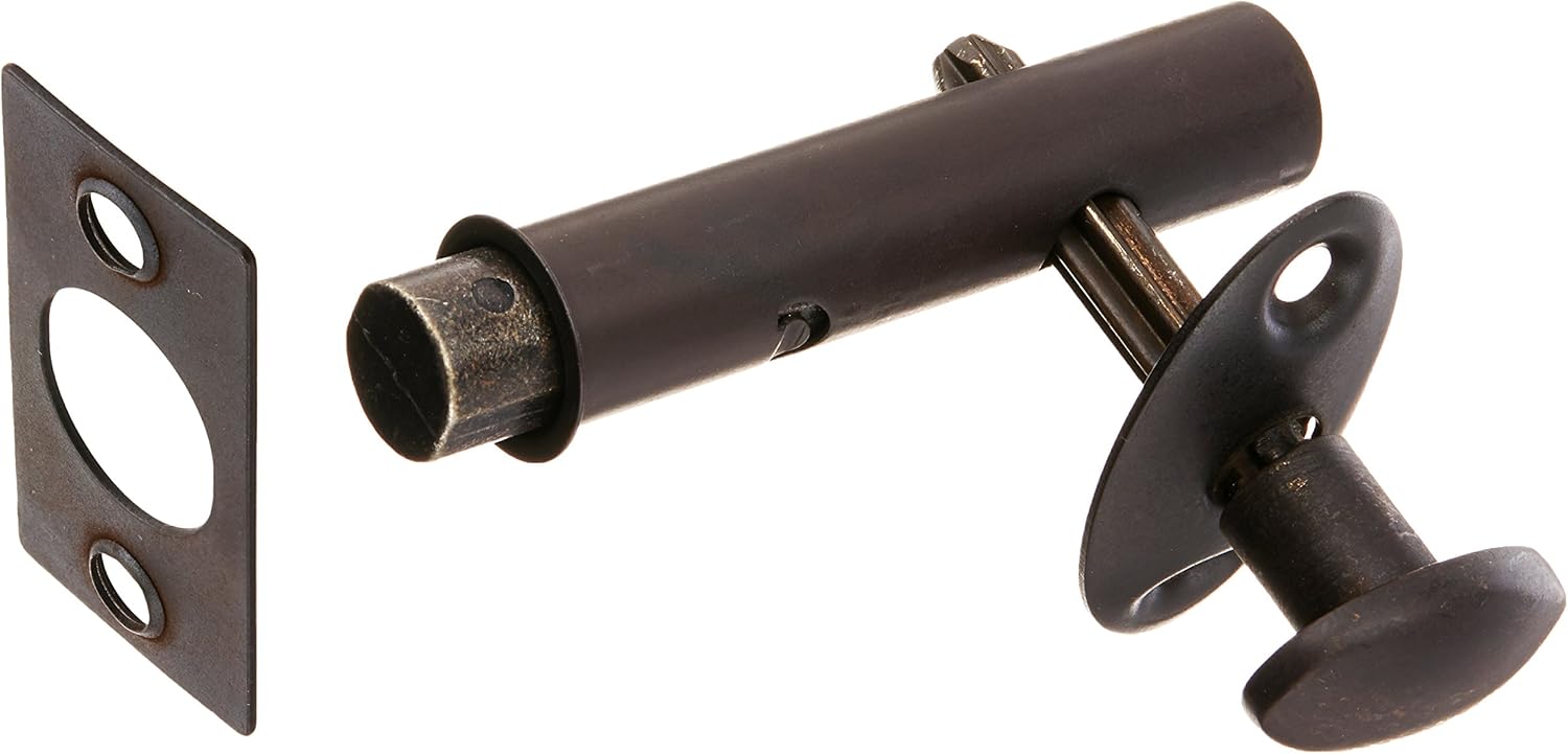 Deltana MB175U10B Screen Doors and Doors Solid Brass Mortise Bolt for Light Doors