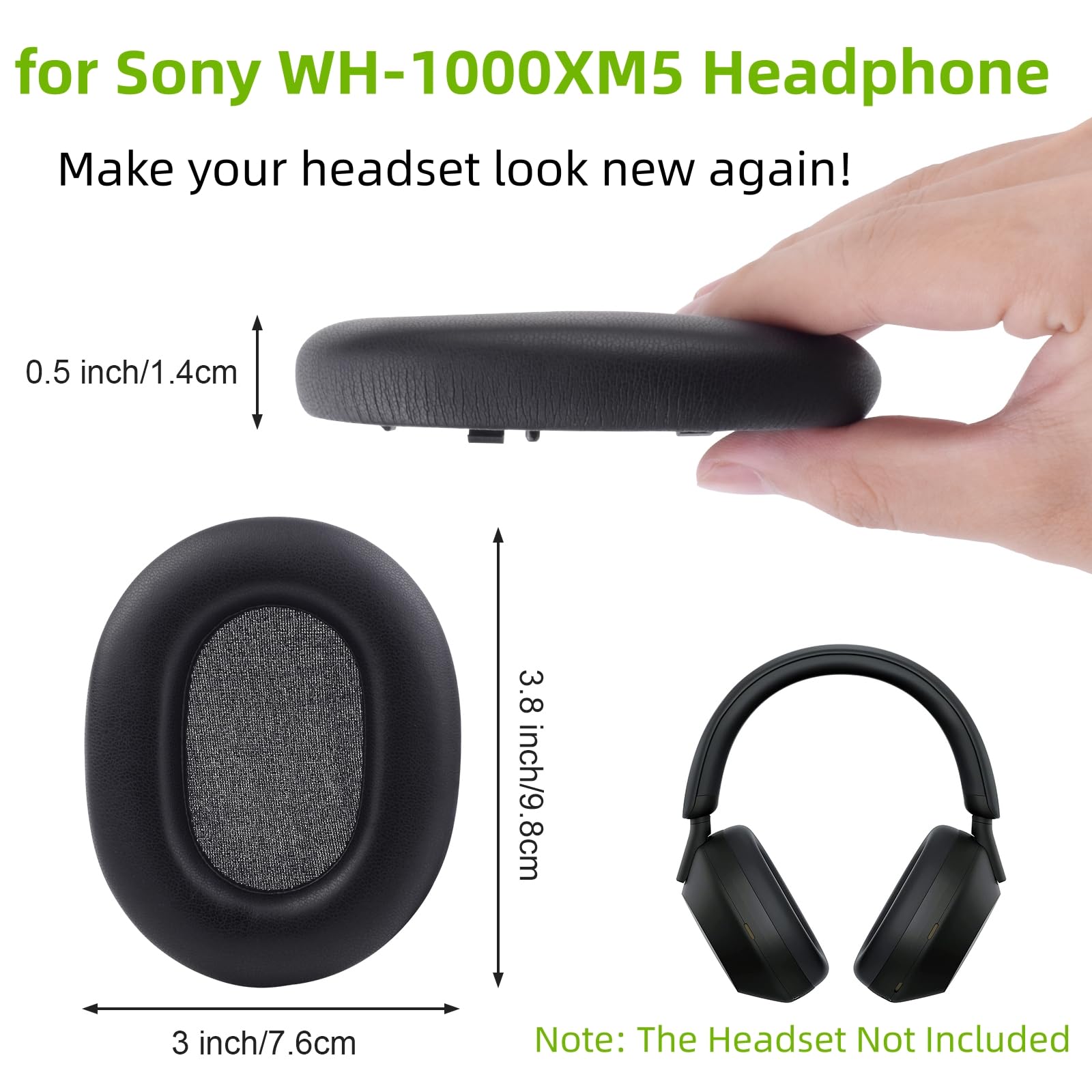 Amazon.com: WH-1000XM5 Ear Pad Cushions Replacement Noise