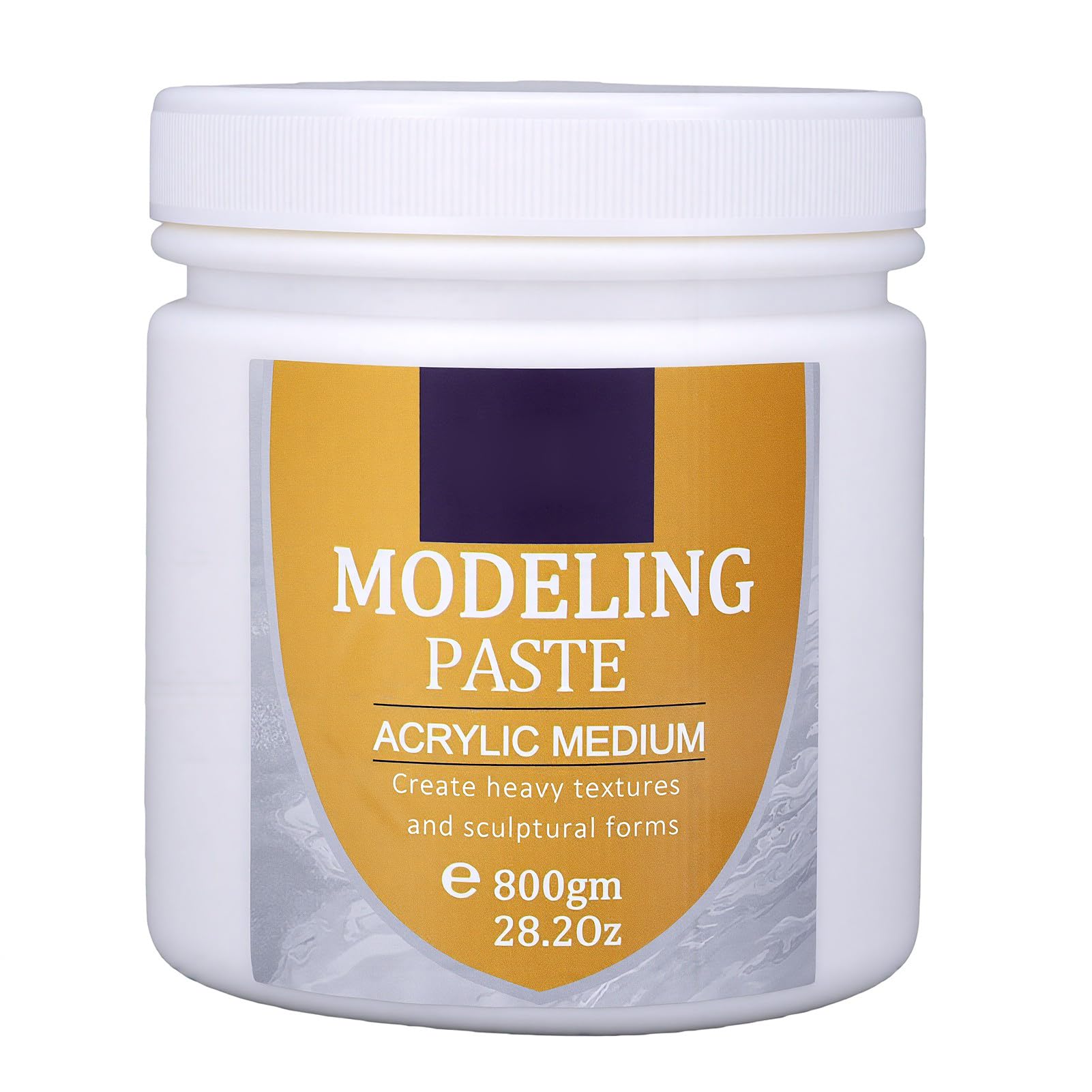 Generic Modellierpaste, 800 G, Organischer Acryl-Texturzusatz für Kunstprojekte auf Leinwand- und Holzoberflächen