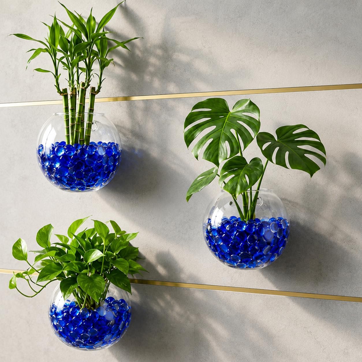 ARSUK 1LB de galets en verre plat bleu, perles pour vase de remplissage – Pierres précieuses en verre décoratives pour pierres de remplissage de vase, roches d’aquarium, loisirs créatifs, décoration