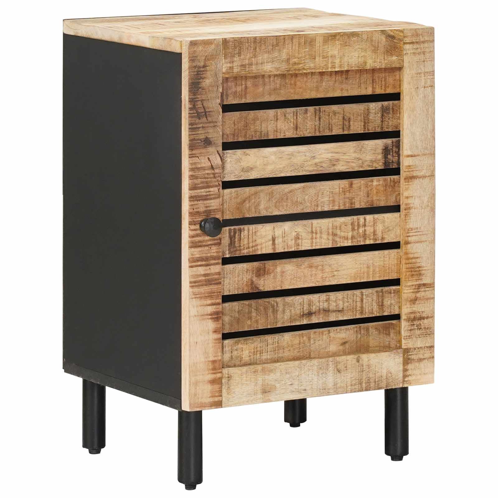 Mueble de baño con puerta marrón y negro, 38 x 33,5 x 58 cm, madera de