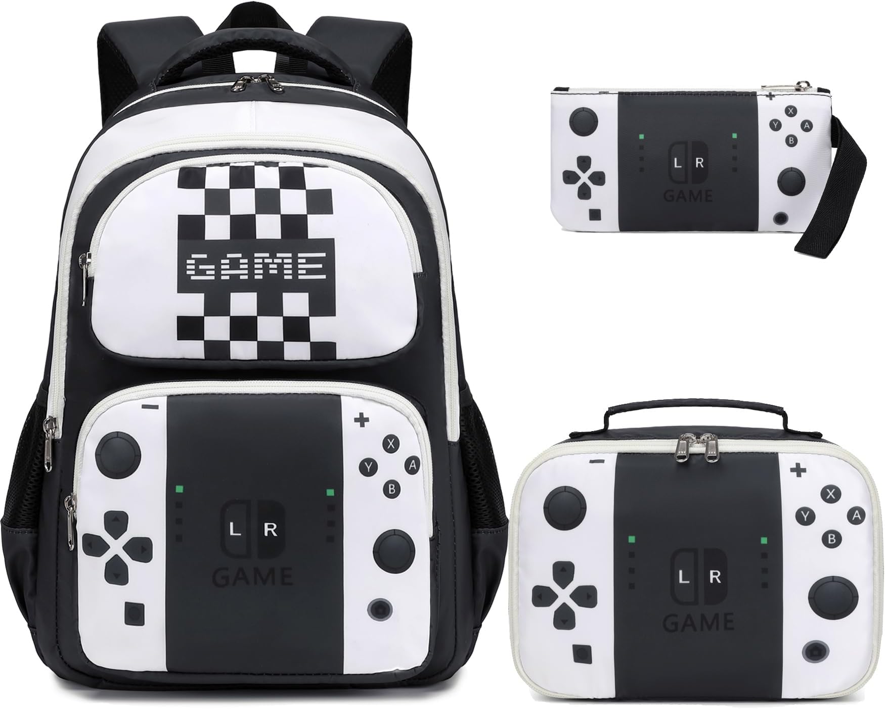 JIANYASchool Backpack for Kids, Kids Backpack with Lunch Box, Elementary Children's School Bag Travel Back Pack