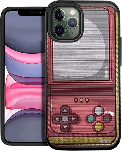 Miniatura 8 de CasesOnDeck - Carcasa para iPhone 12 Pro Max/iPhone 12 Pro Max [armadura cepillada] [Carcasa delgada, resistente, color negro mate (control retro)