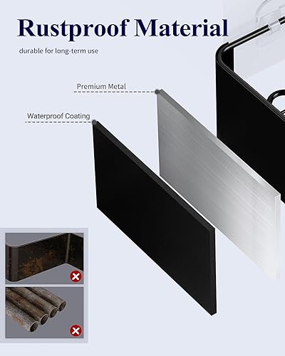 Miniatura 3 de Kitsure Organizador de ducha grande, paquete de 2 organizadores de ducha adhesivos, estantes de ducha sin taladros para ducha interior, estante de