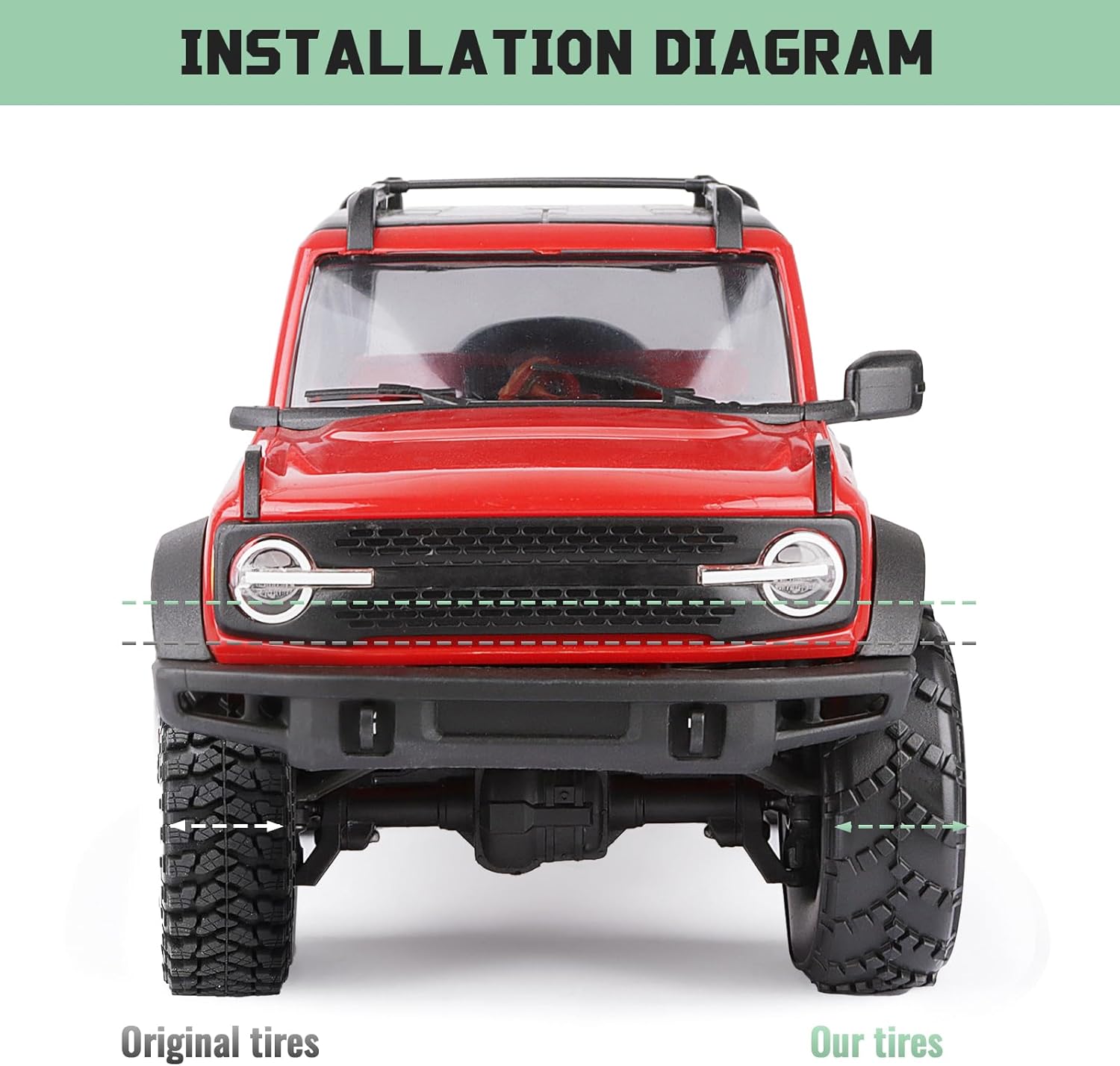 1.0 Soft Sticky All Terrain Tires 62mm for TRX4M Axial AX24 SCX24 FCX24 Enduro24 Upgrades 1/24 1/18 Crawler Car