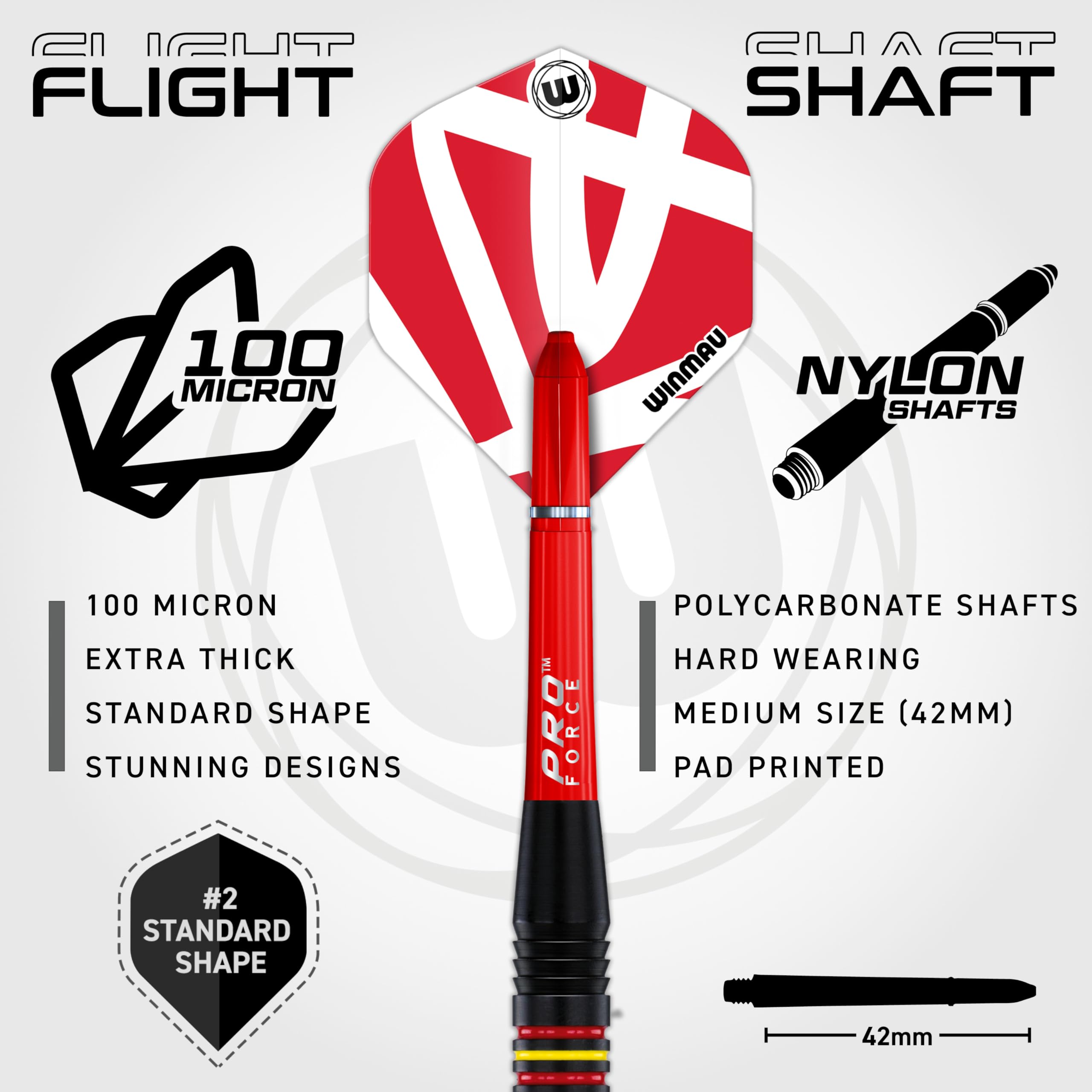 WINMAU Outrage Set de Dardos de Latón Softip 18 Gramos