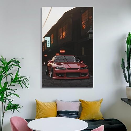 Miniatura 6 de Stance - Póster de arte para pared, diseño de cultura japonesa, JDM, rojo, S15, pósteres e impresiones, pintura colgante para dormitorio, aula,