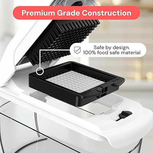 Miniatura 30 de Fullstar The Original Pro Chopper - Picador de verduras y espiralizador, picador de alimentos con recipiente, rebanador de frutas, utensilios