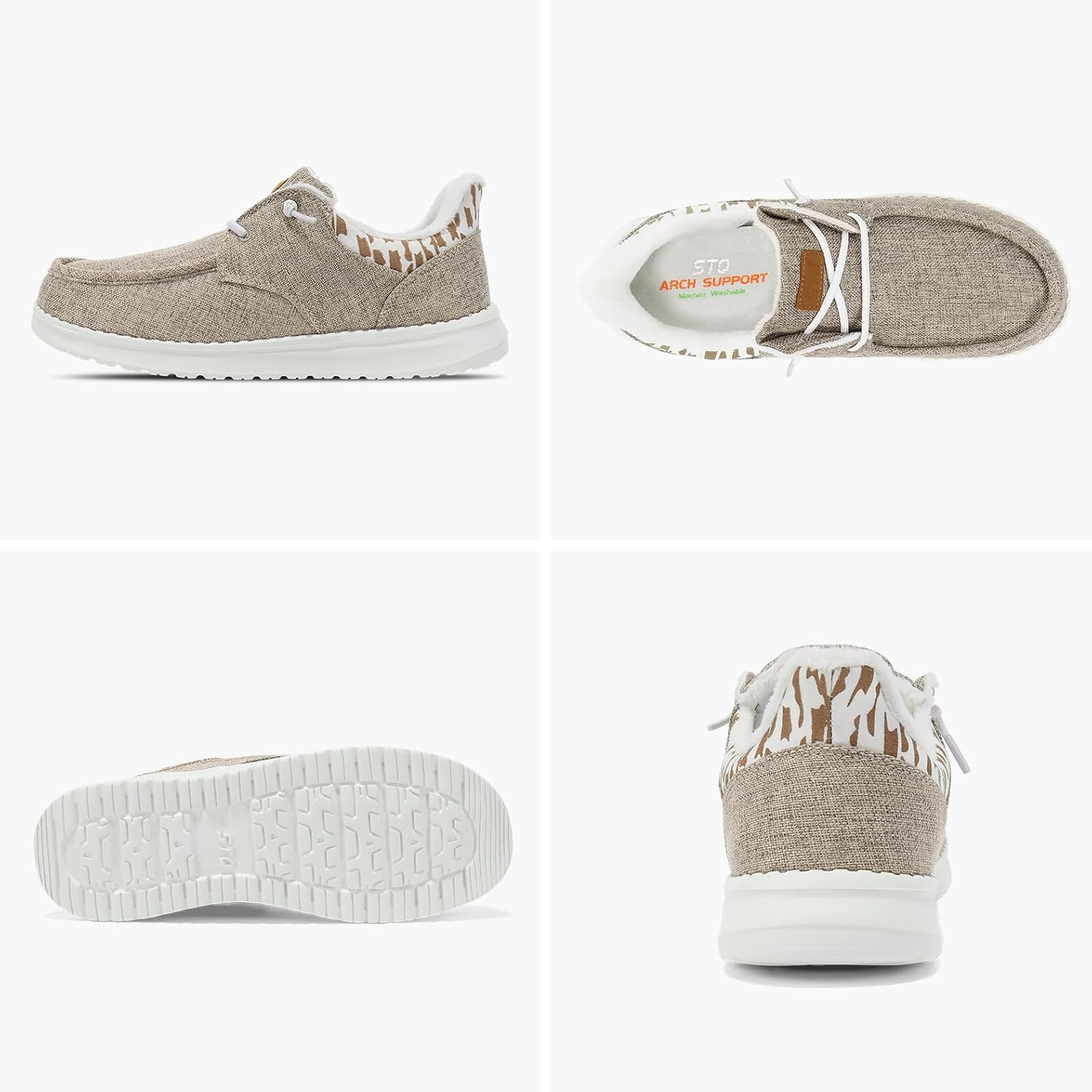 STQ Slip on Women's Loafers丨Orthopedic Warm Winter Boat Shoes with Plantar Fasciitis Relief - Image 9