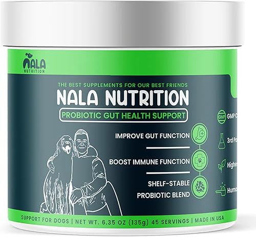 Probióticos avanzados para perros  Probiótico para perros para la salud digestiva  Suplemento intestinal y probióticos para perros  45 cucharadas