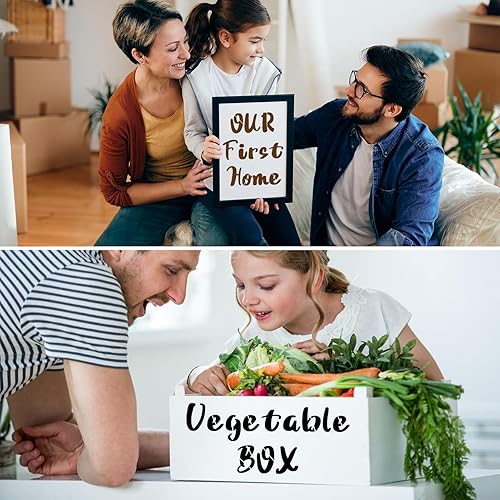 Miniatura 6 de BAMIDELE Plantillas y números de letras de 1.5 pulgadas, 66 piezas de símbolos de alfabeto de plástico reutilizables entrelazados, kit de plantillas