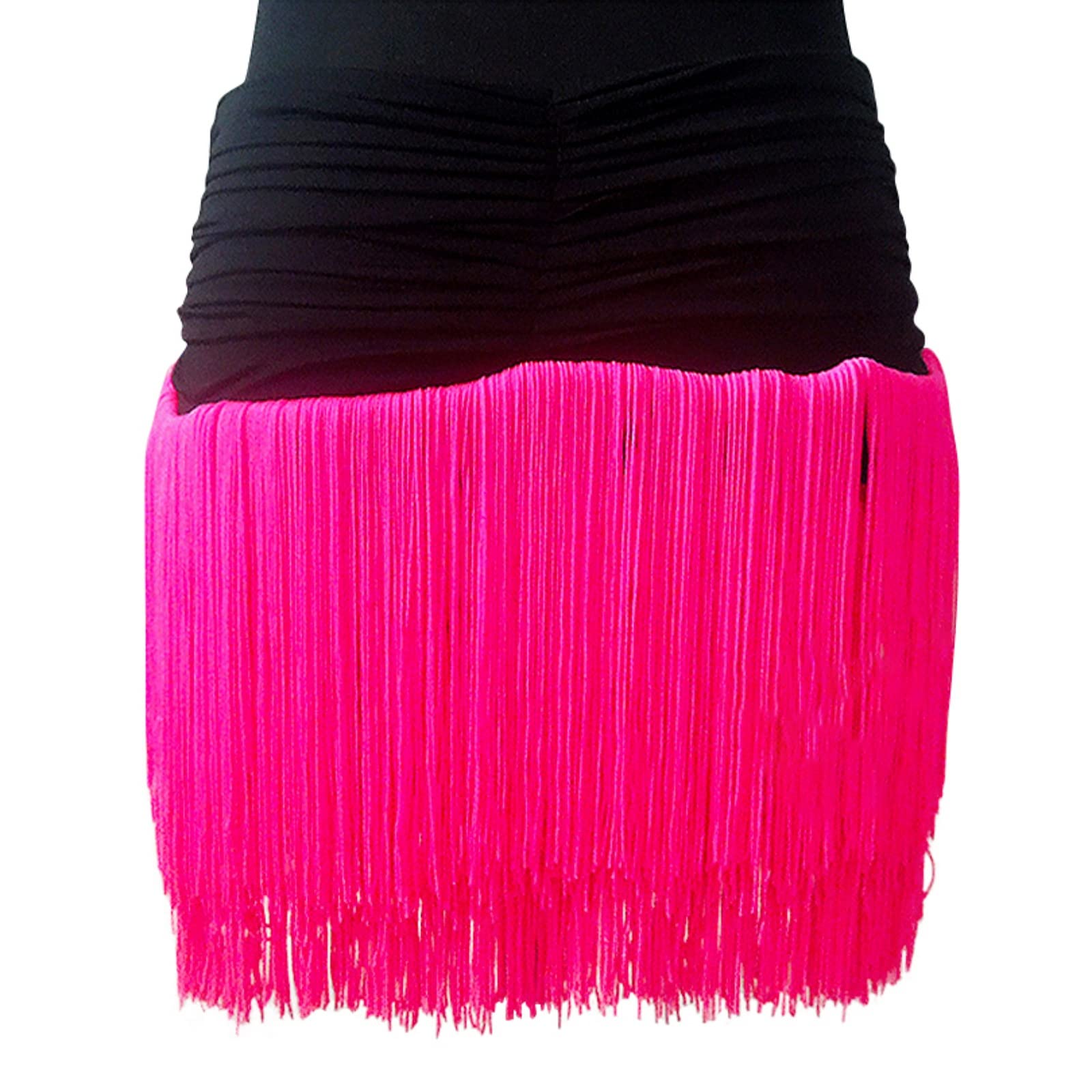 Hotfiary Fringe Dance Skirts for Women Girl Ballroom Latin Salsa Tango Skirt Halloween Rave Mini Skirt Dance Dress w/Shorts