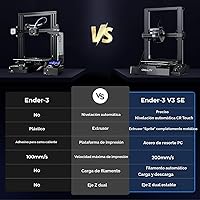 Vista 8 de Creality Ender 3 V3 SE Impresora 3D 9.843 in/s más rápida FDM 3D con nivelación automática CR Touch, extrusora directa Sprite, filamento de carga