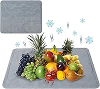 NomadSphere 2-Pack Large Reusable Freezable Ice Mats 23.6x19.7in - Chill Cheese Boards, Charcuterie, Veggies for Picnics & Parties, Gray