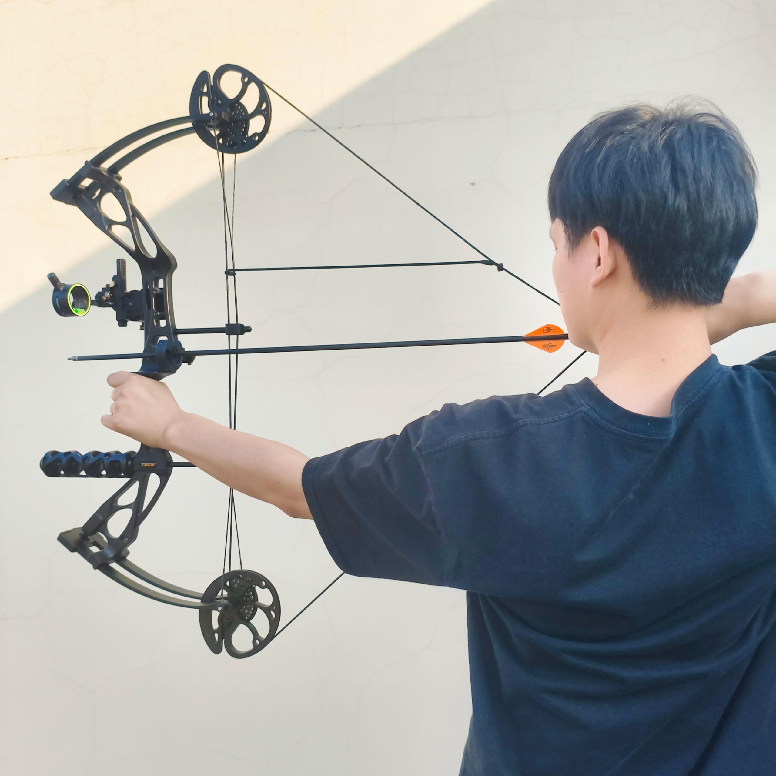 30"arco composto,0~70lbs arco di tiro con l'arco e set di frecce,lasciate fuori: 80%,arco di caccia per adulti,arco di tiro al bersaglio,per pesca con l'arco,la caccia