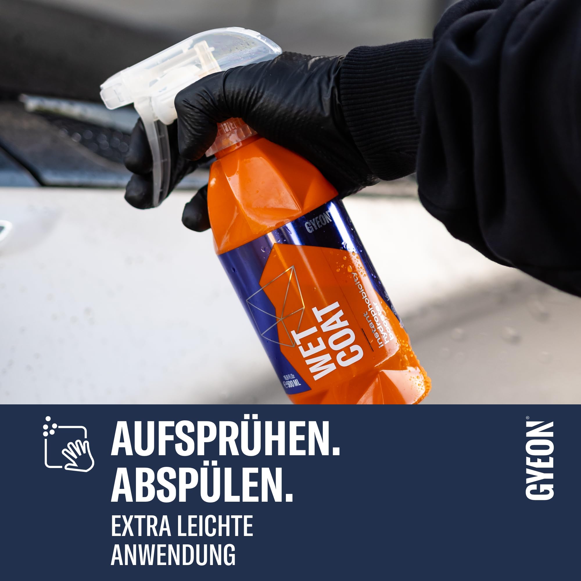 Gyeon Q²M WetCoat - Auto Nassversiegelung - hydrophobe Versiegelung, hoher Glanz, mindestens 12 Wochen (1000 ml)