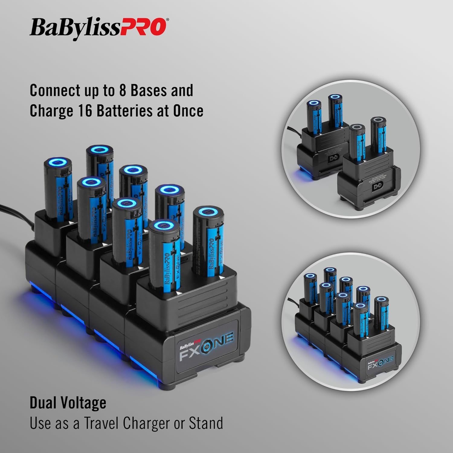 BaBylissPRO® FXONE Dual-Battery Charging Base