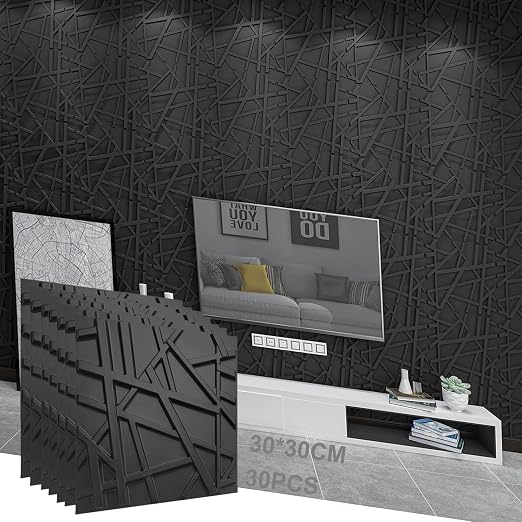 Paneles Decorativos 3D,30 Piezas 30 * 30CM Paneles Decorativos 3D para ...