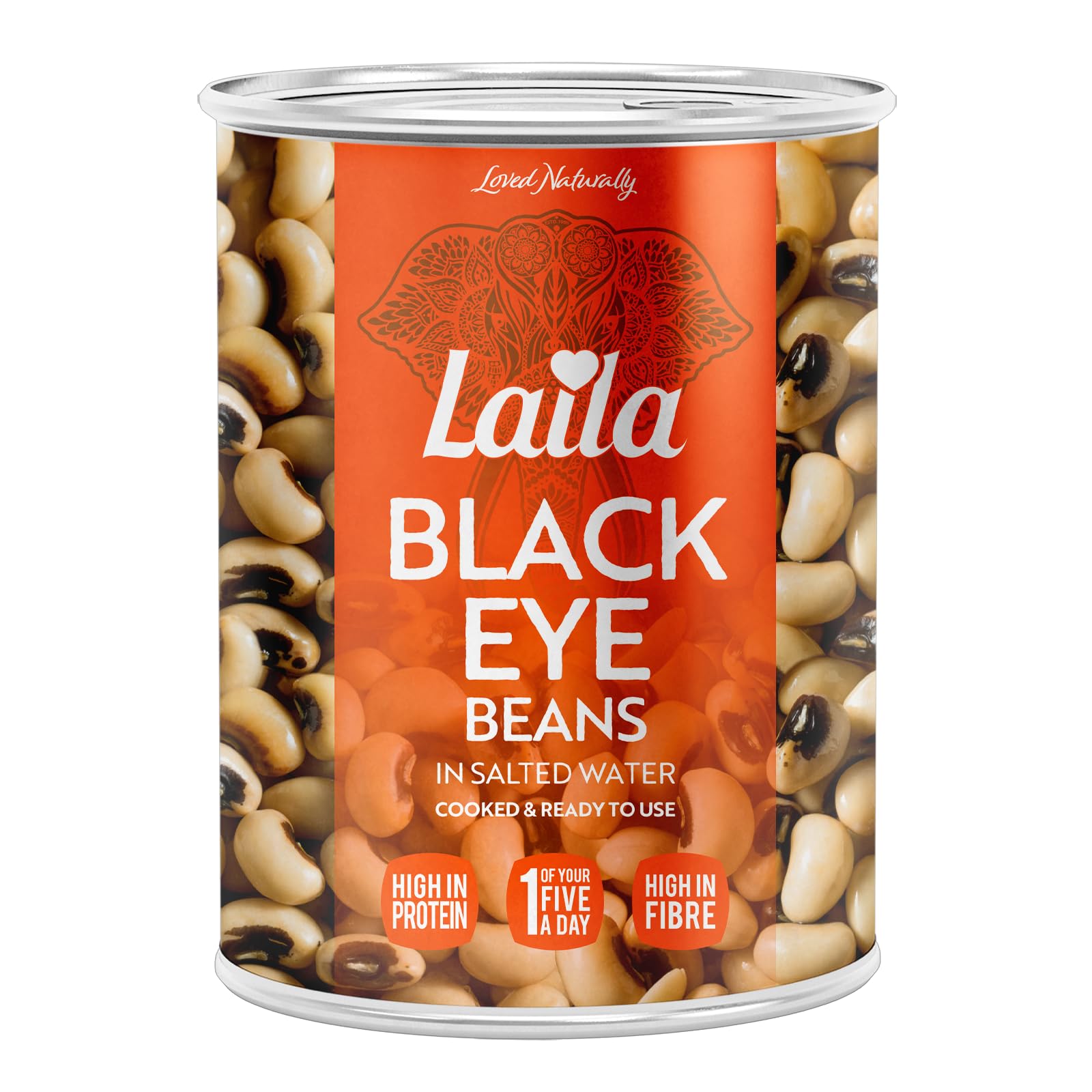 Laila Canned Black Eye Beans 12x400g (pack of 12)