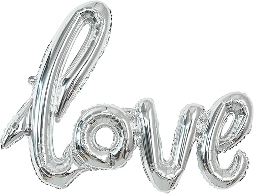 Miniatura 31 de Globos grandes de papel de aluminio rojo de 42 pulgadas, paquete de 13, letras de globo de amor de Mylar con globos de corazón, globo de látex