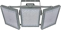Vista 14 de STASUN Luz de inundación LED para exteriores, 150W 13500lm Iluminación exterior con ángulo de iluminación de 330°, 5000K, 3 cabezales ajustables