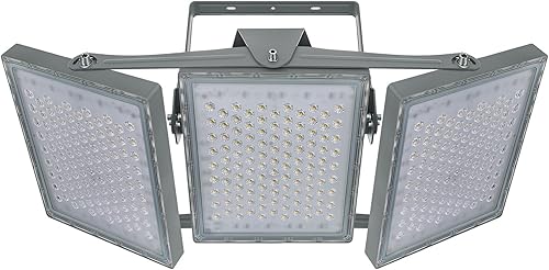 STASUN Reflector LED para exteriores, 600 W, 60000 lm, iluminación de área al aire libre, reflector exterior impermeable IP66, luz de seguridad