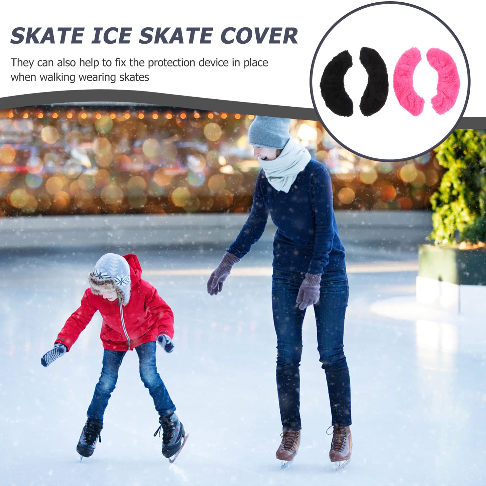 BESPORTBLE 4paires Couvre-Lames De Patinage De Respirantes Et Légères pour Lames Housse Résistante à Usure pour Patins à Glace pour Skateurs Amateurs Et Professionnels
