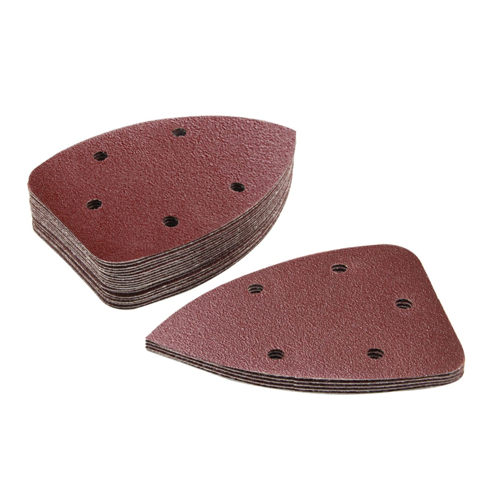 Sanding Discs Palm Sander Sanding Pads 140x100mm Hook & Loop Sandpaper Grit 60-240 Pack of 25(Grit 80)