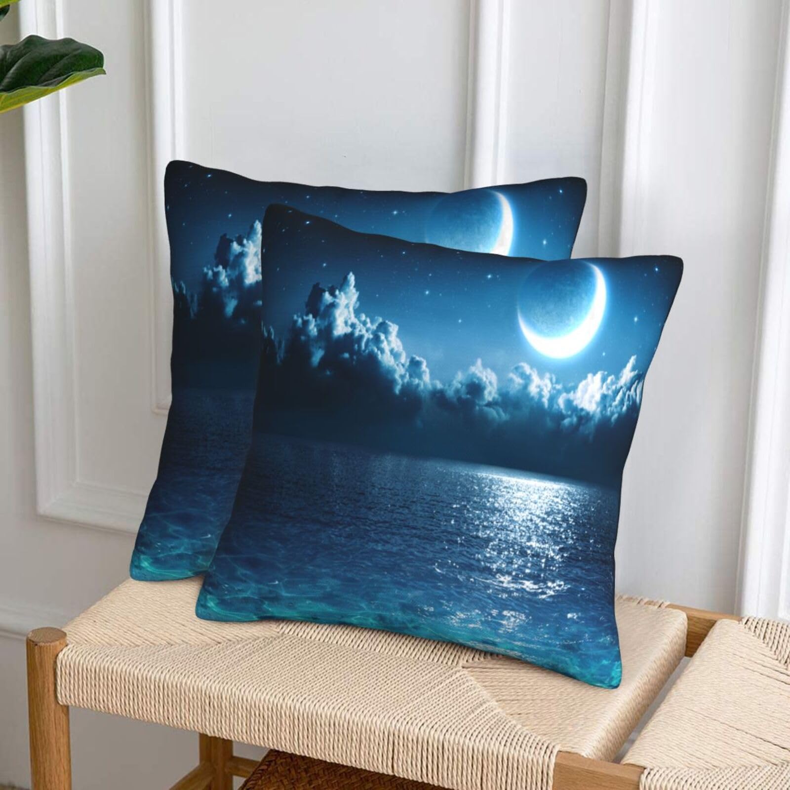 Set Di 2 Federe Per Cuscini Da Esterni 40x40 Cm - Pois, Impermeabili, Con Cerniera Nascosta, Per Divano E Letto, Decorazione Estiva - 2