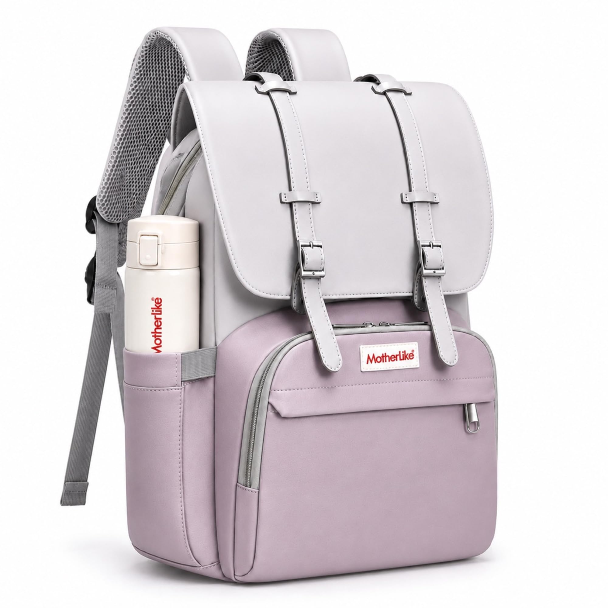 Diaper Mommy Bags For Mothers for Travel - Hospital Baby Maternity Bag for Delivery Women - New Born Baby Essentials - Waterproof Fabric & Insulated Bottle Holders-image-15