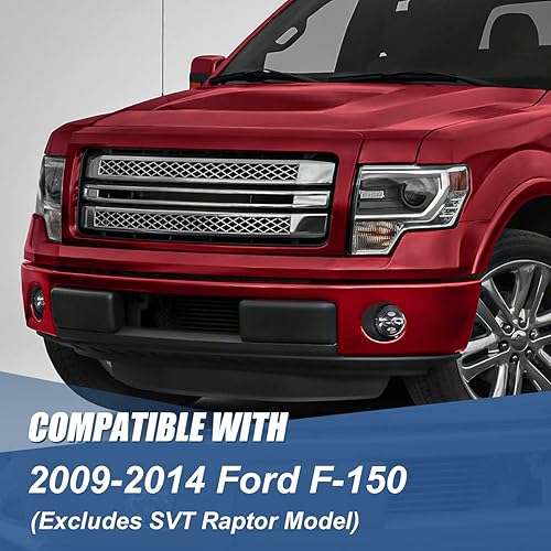 Miniatura 6 de Auto Dynasty Proyector LED de alta potencia, parachoques delantero, luces antiniebla con interruptor y biseles compatibles con Ford F-150 09-14,