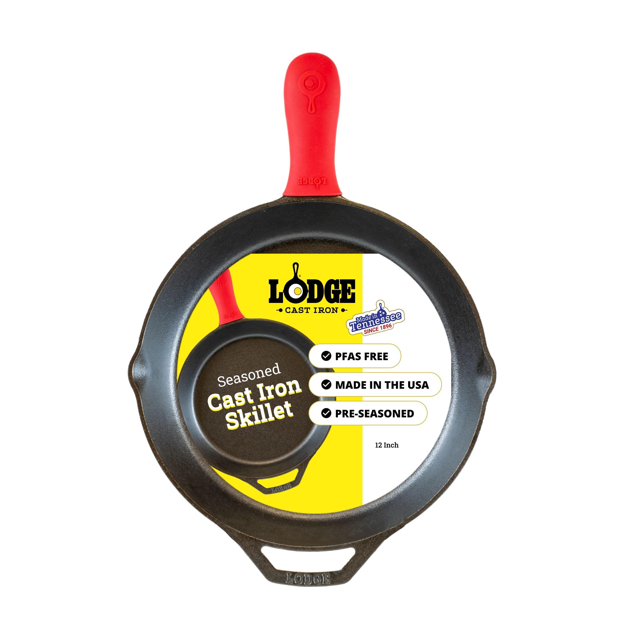 Lodge Pre-Seasoned 12-Inch Cast Iron Skillet