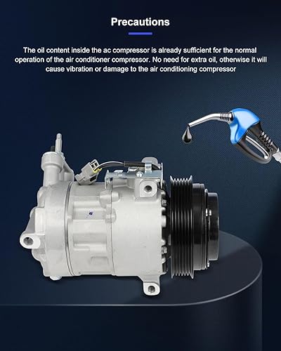 Miniatura 162 de ECCPP Compresor de CA 2001-2006 apto para Hyundai Santa Fe 2.7L Compresor de CA de enfriamiento rápido con embrague