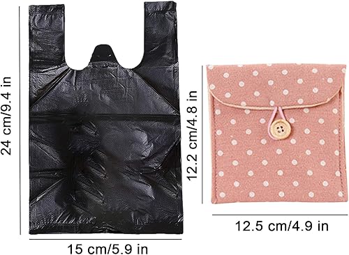 Miniatura 5 de Hipruict Bolsas de servilletas sanitarias, 200 bolsas de eliminación personal para mujeres, 2 bolsas de almacenamiento de servilletas sanitarias,