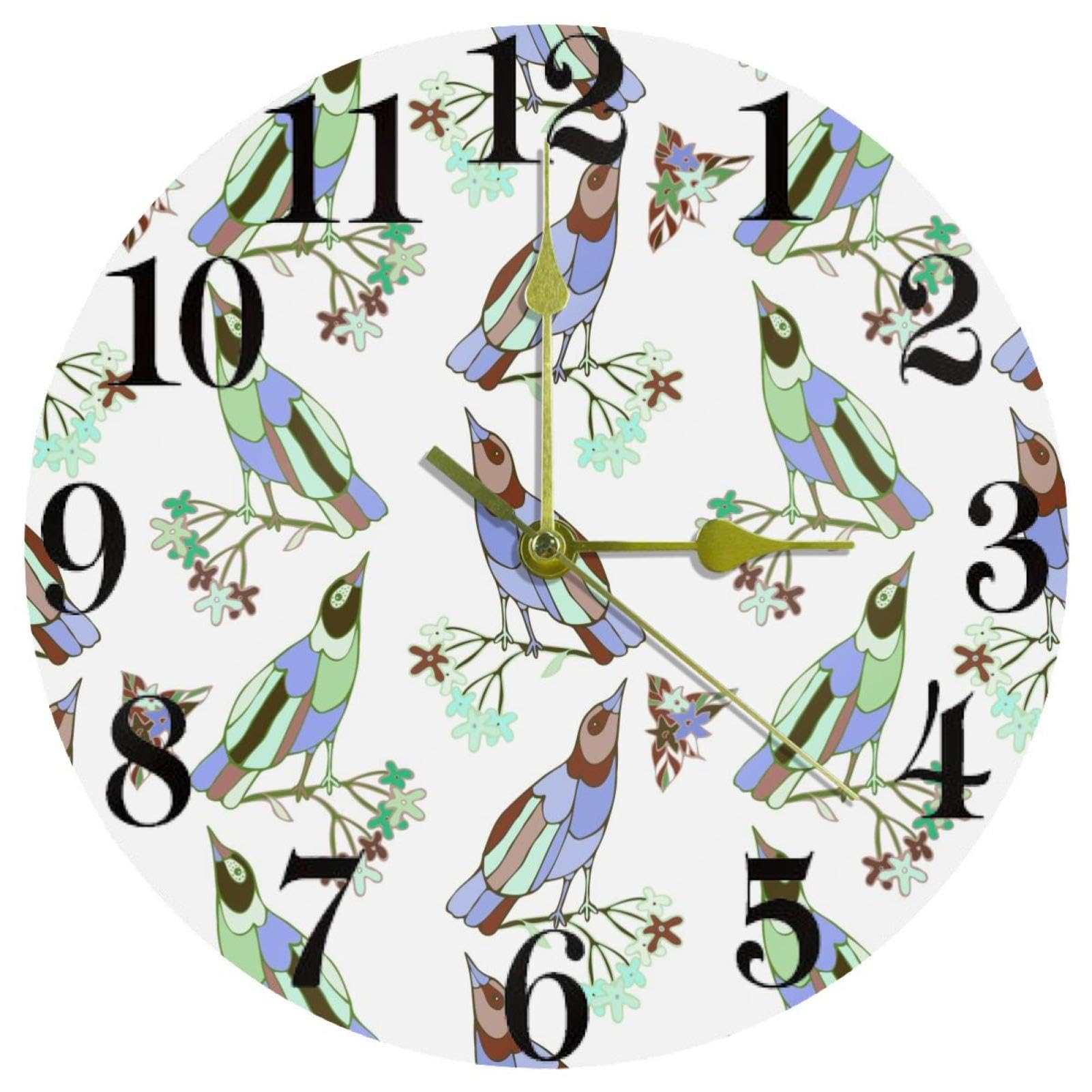 Horloge murale oiseaux silencieuse pour retrouver le sommeil dans votre chambre