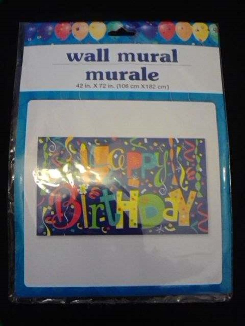 Happy Birthday Wall Mural Great for boys, girls, adult, elder, pets