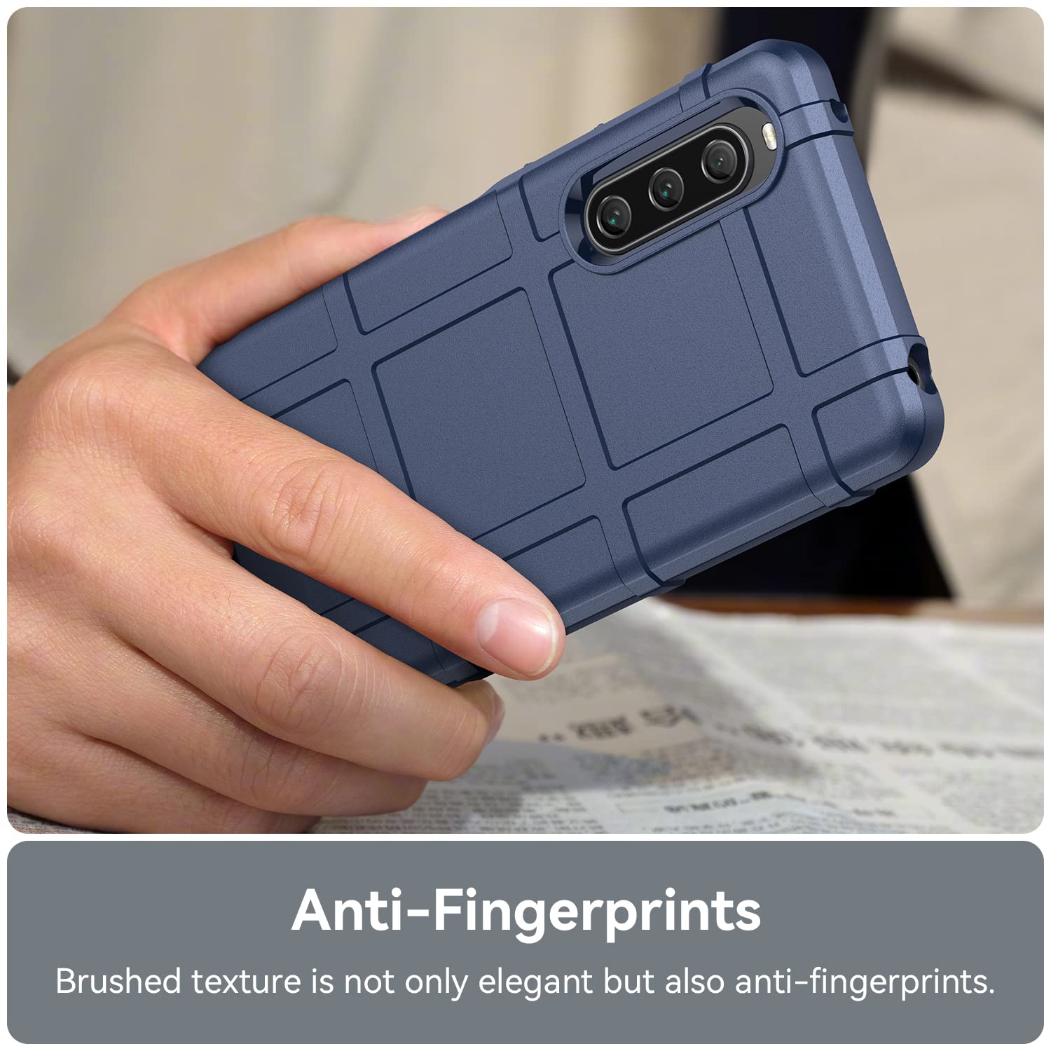 FTRONGRT Cover per Sony Xperia 10 V, Chiusura Magnetica, Con slot per