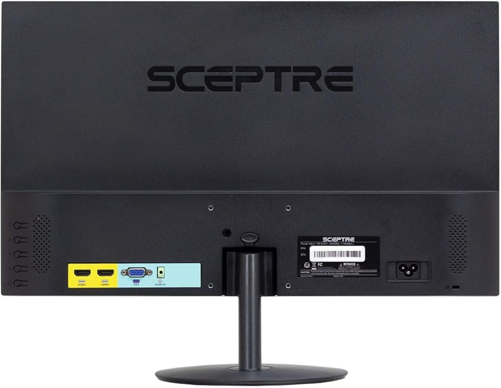 Sceptre 24" 75Hz Full HD 1080P LED Monitor HDMI VGA Build In Speakers, Brushed thumbnail 4