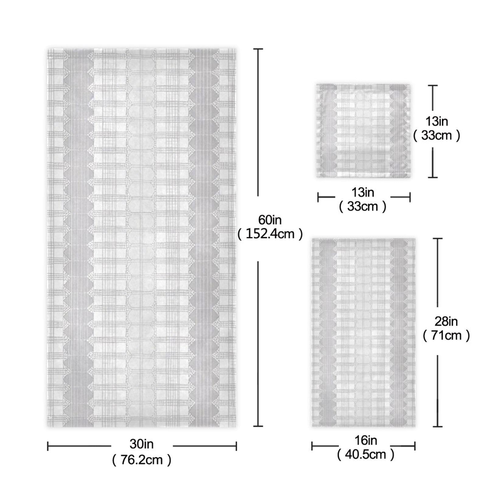 Set di 3 asciugamani decorativi per il viso a righe grigie graziose, 1 asciugamano da bagno, 1 asciugamano per le mani, 1 panno per la casa, cucina e famiglia