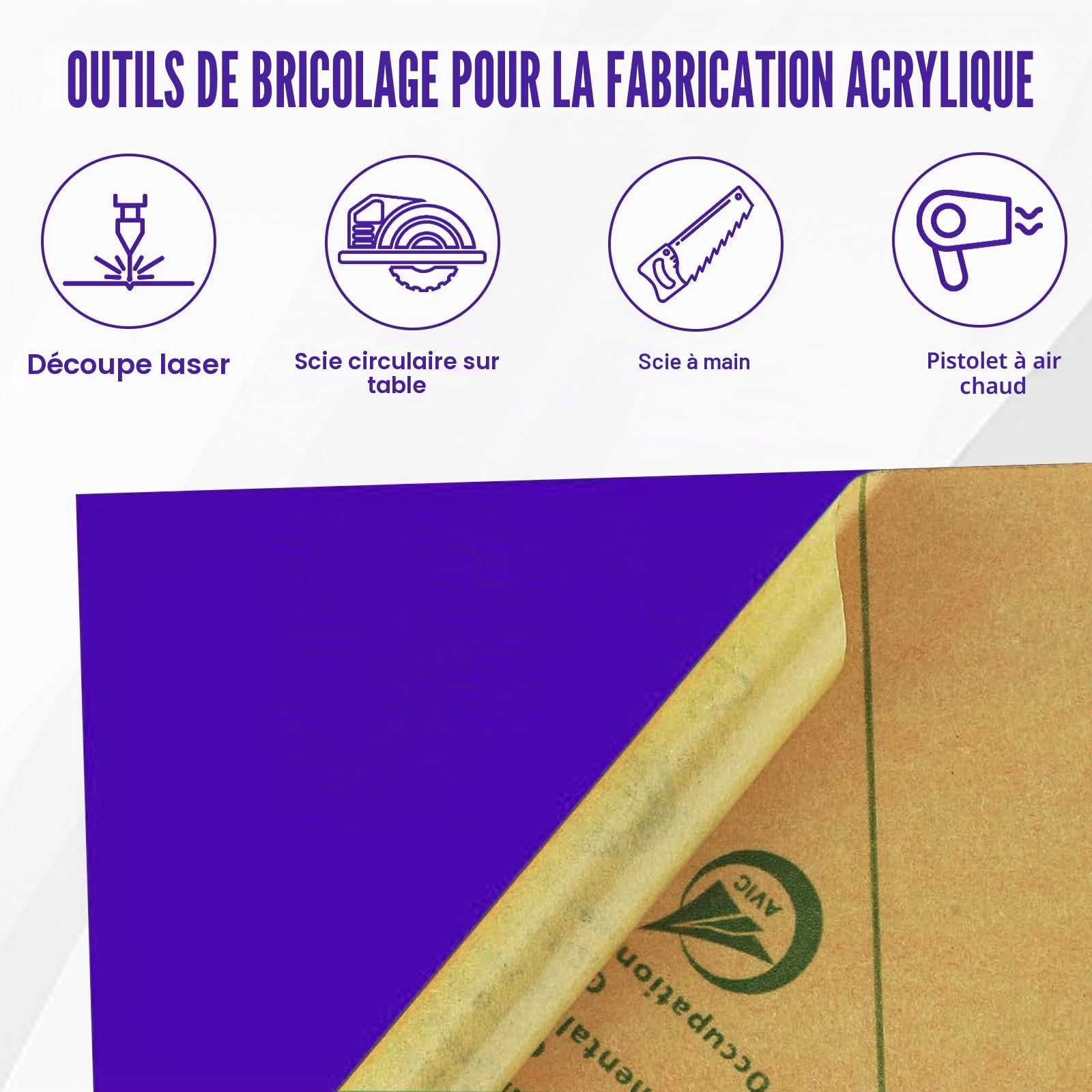 Plaque en plastique acrylique, plaques acryliques multicolores, matériaux de découpe et de gravure laser, plaques de découpe laser colorées pour panneaux imprimés, artisanat et projets de bricolage