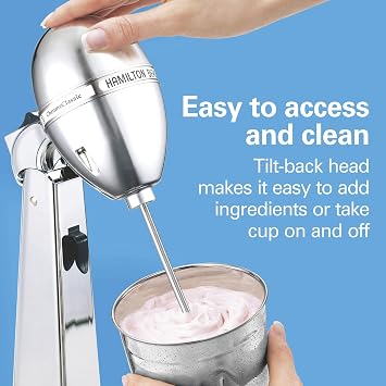 Hamilton Beach DrinkMaster Retro Milkshake Maker & Electric Drink Mixer