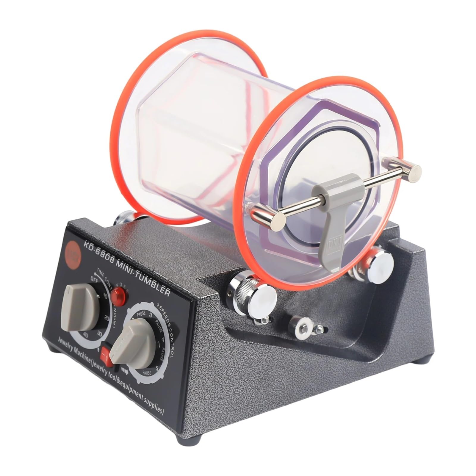 Ewsdsfs Black 3Kg Rotary Tumbler Jewelry Polisher W/ 1 Bag Of Polishing Bead (110/220) Finisher Machine Diy