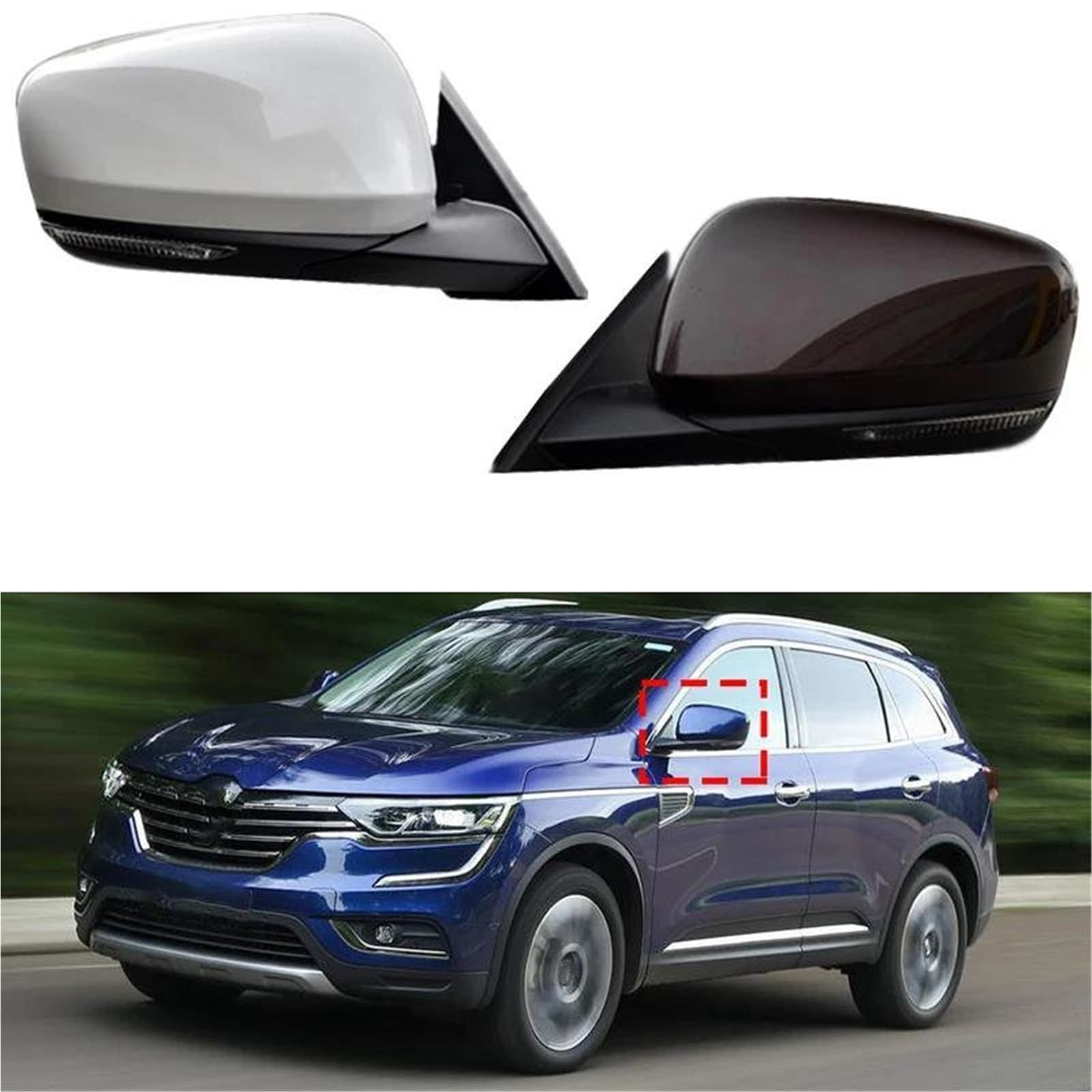 Per Koleos 2015 2016 2017 2018 2019 Gruppo Specchietto Retrovisore Laterale Automatico Retrovisore Completo(Manual Folding Right8)
