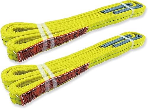 Correas de elevación de 2 capas, correas de 1 x 4 pies, protector de árboles, paquete de 2 correas de tela resistente, aparejo, remolque en