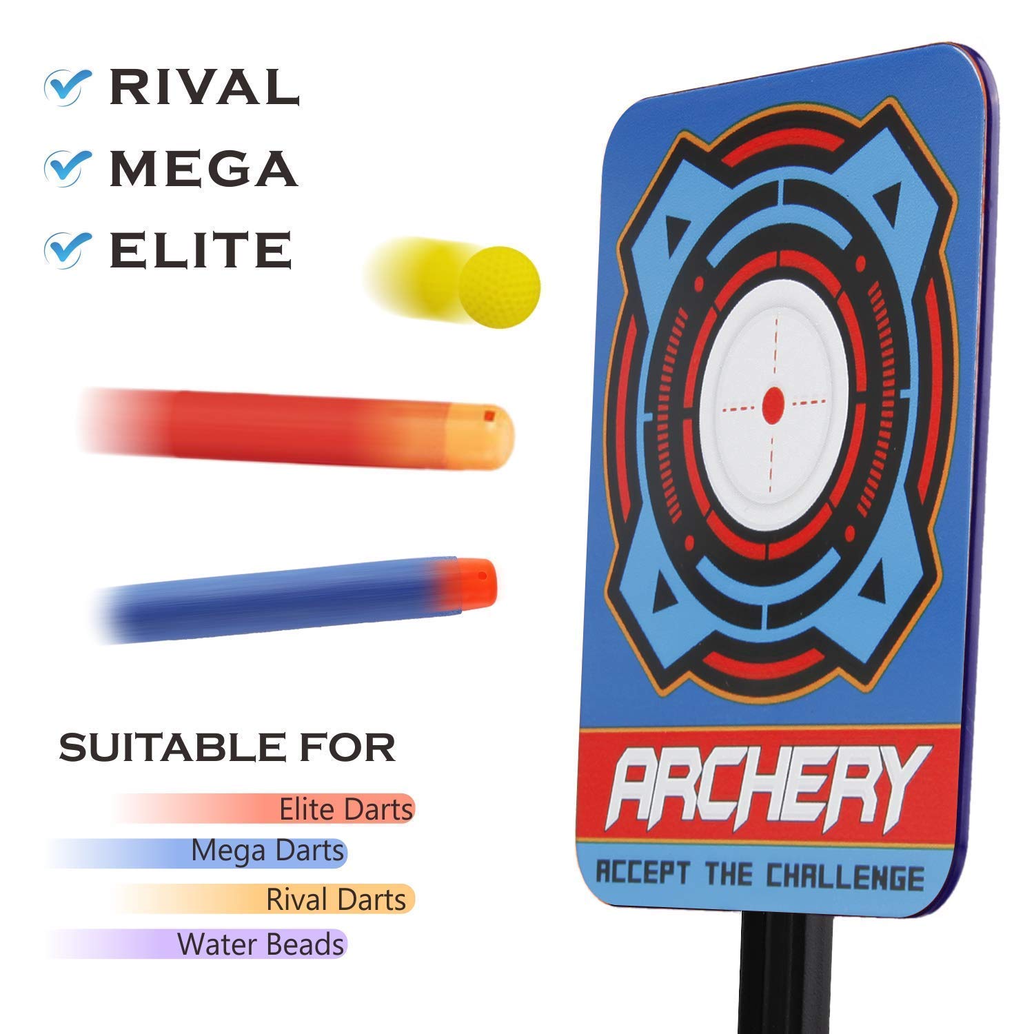 Cible électronique Nerf Avec Reset Automatique – Effets Sonores, écran LCD, Dès 5 Ans