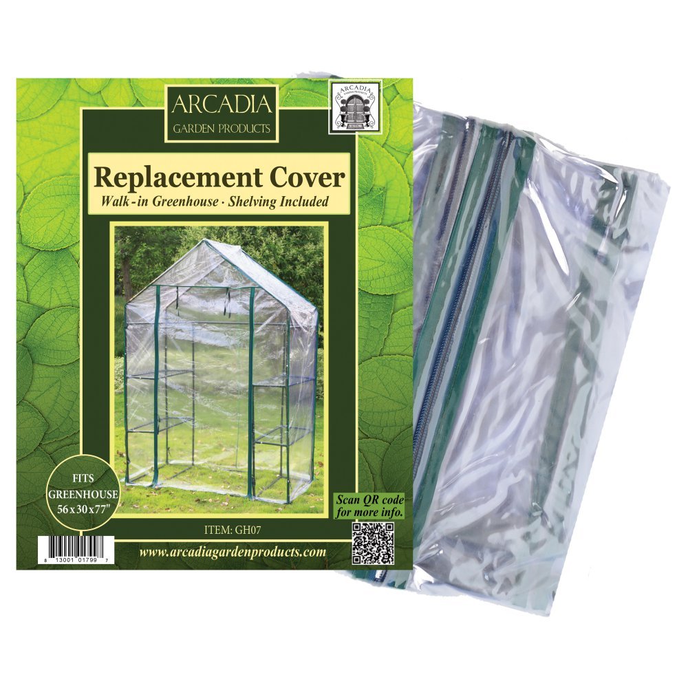 Arcadia Garden Products GH08 1-Sided Walk-in Replacement Cover Greenhouse, 48.5 by 75 by 73-Inches