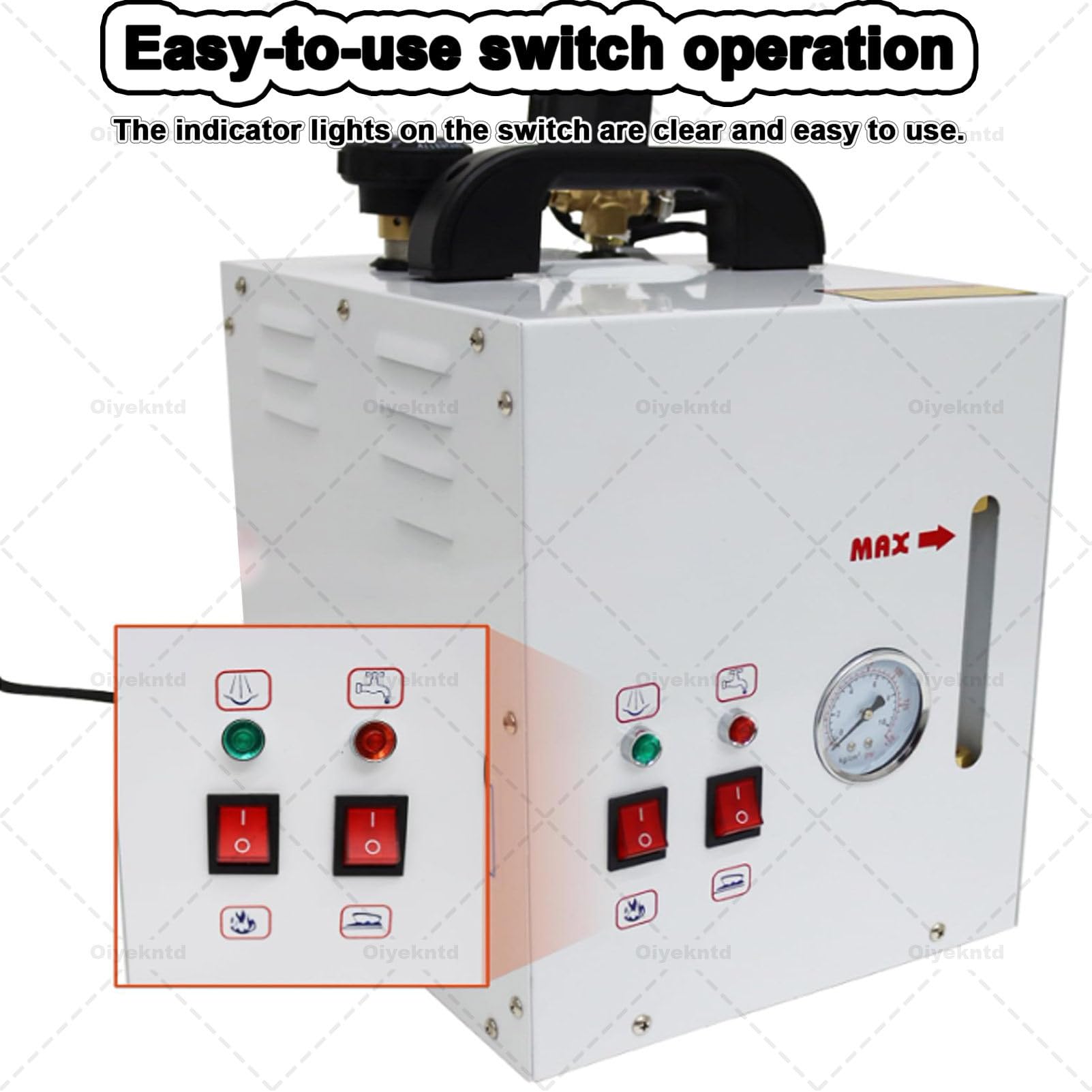 Przemysłowa stacja parowa o mocy 1600 W, bojler 4 l, głowica żelazka 900 W, profesjonalne komercyjne elektryczne żelazko parowe do sklepów odzieżowych, pralni i fabryk