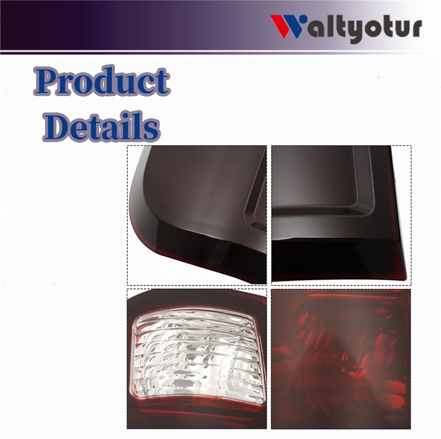 waltyotur A Pair of Smoked Black Taillights Replacement for F250 2008-2016 Tail Lights BC3Z13404A, BC3Z13405A